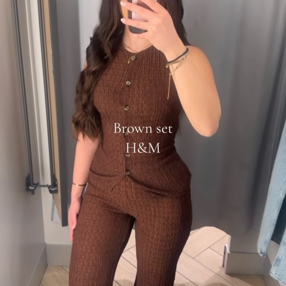 H&M Brown Women's vest set
